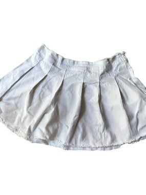 Delia’s x dolls kill pleated white micro mini skirt